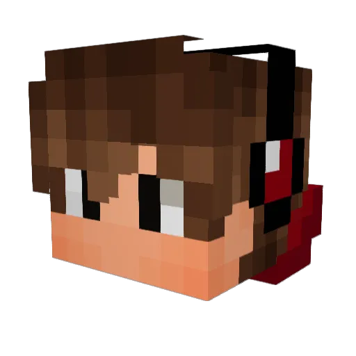 Ian36905 Minecraft avatar head, 3D render