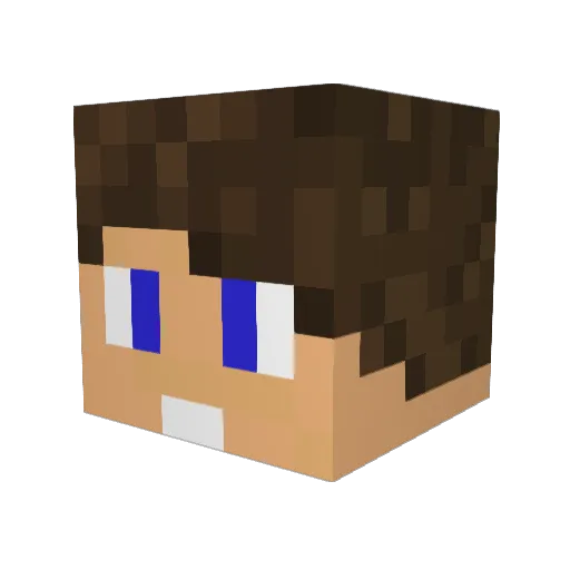 Ian5015 Minecraft avatar head, 3D render