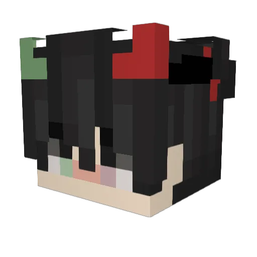 Ian777XD Minecraft avatar head, 3D render
