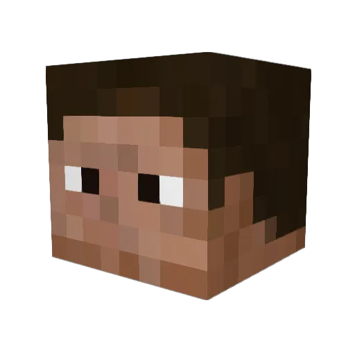 IanB712 Minecraft avatar head, 3D render
