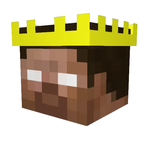 IanColish Minecraft avatar head, 3D render