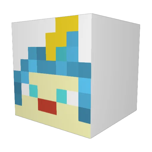 IanCredible757 Minecraft avatar head, 3D render