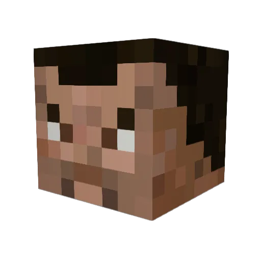 IanDuff Minecraft avatar head, 3D render