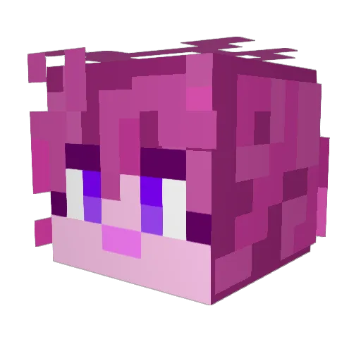 IanDury Minecraft avatar head, 3D render