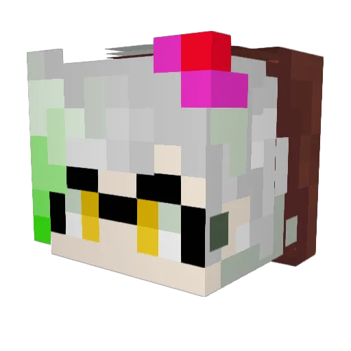 IanGodDead69 Minecraft avatar head, 3D render