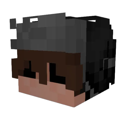 IanGutierrez Minecraft avatar head, 3D render