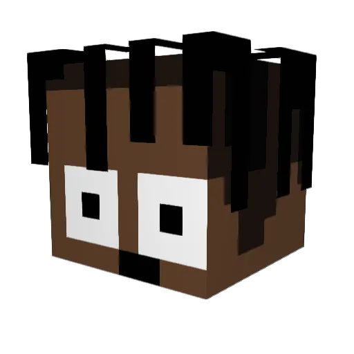 IanHimself Minecraft avatar head, 3D render
