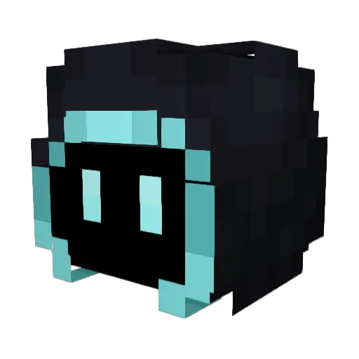 IanJhou Minecraft avatar head, 3D render