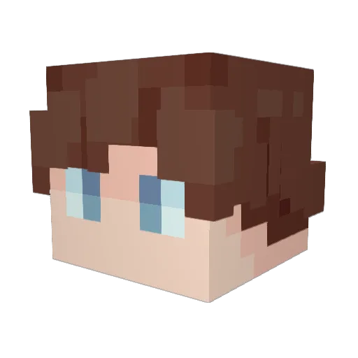 IanLi07 Minecraft avatar head, 3D render