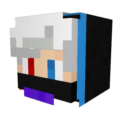 IanLin0317 Minecraft avatar head, 3D render