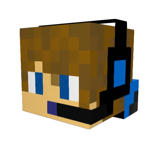 IanRHen Minecraft avatar head, 3D render