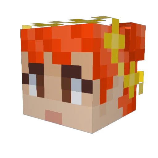 IanSG03 Minecraft avatar head, 3D render