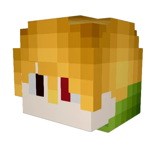 IanSaiPan Minecraft avatar head, 3D render