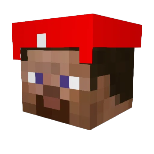 IanTheMarioFan Minecraft avatar head, 3D render