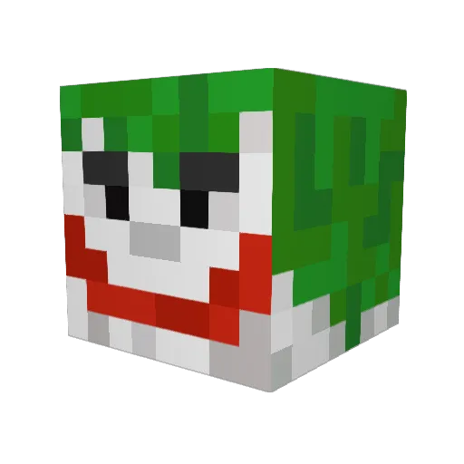 IanWorld Minecraft avatar head, 3D render