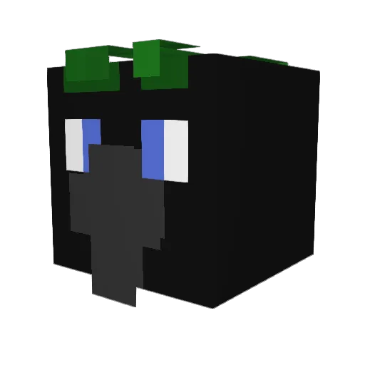 Ian_Corvid Minecraft avatar head, 3D render