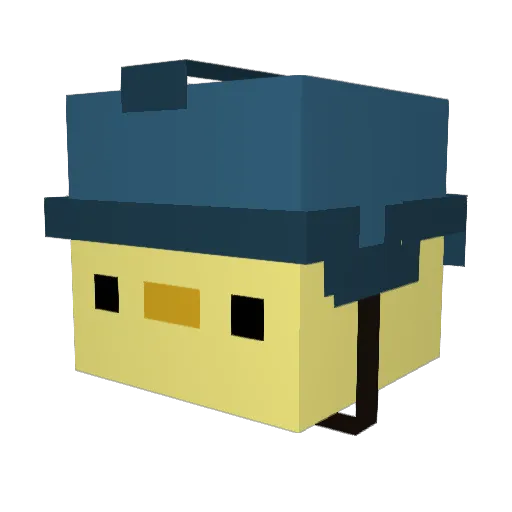 Ian_KX Minecraft avatar head, 3D render