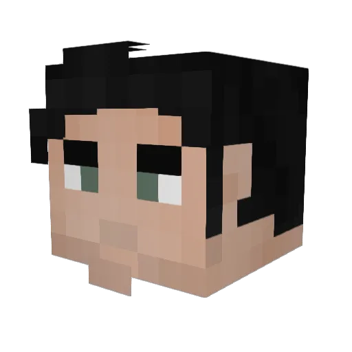 Ian_Lig Minecraft avatar head, 3D render