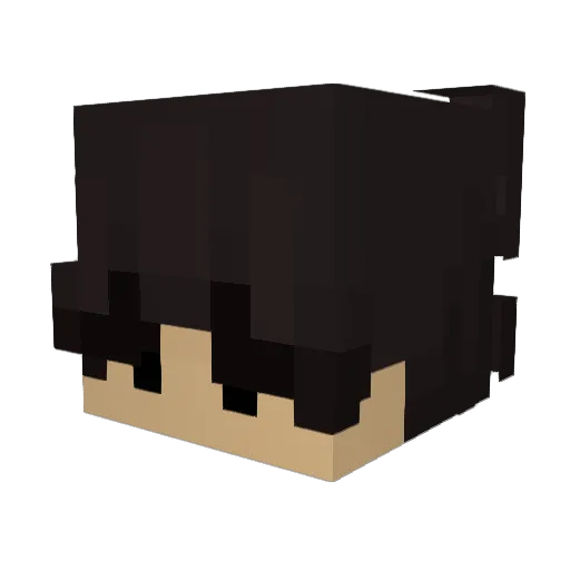 Ian_banana Minecraft avatar head, 3D render