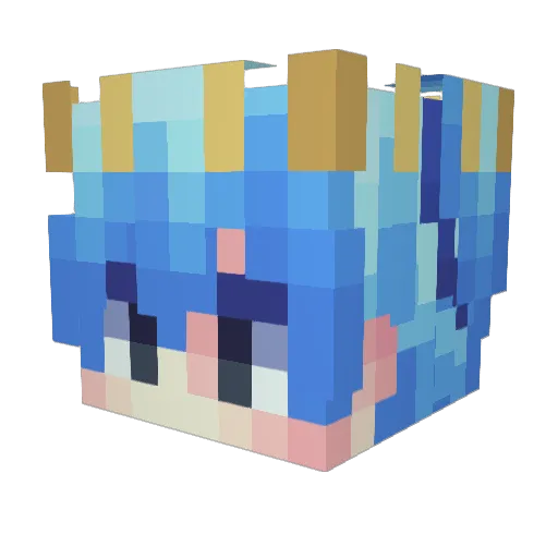 Ian_ne Minecraft avatar head, 3D render
