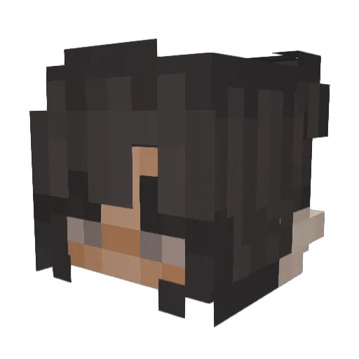 Iandreb Minecraft avatar head, 3D render