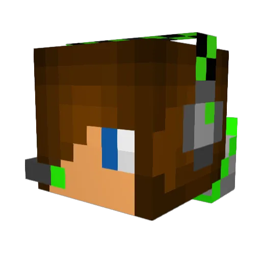 Iango1035 Minecraft avatar head, 3D render