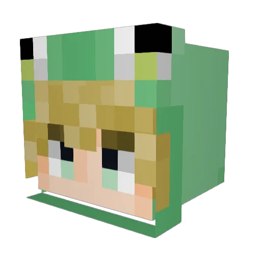 Iangod44 Minecraft avatar head, 3D render