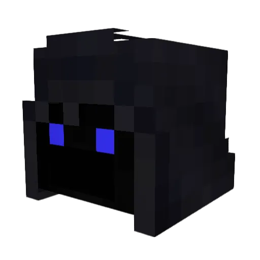 Ianitos Minecraft avatar head, 3D render