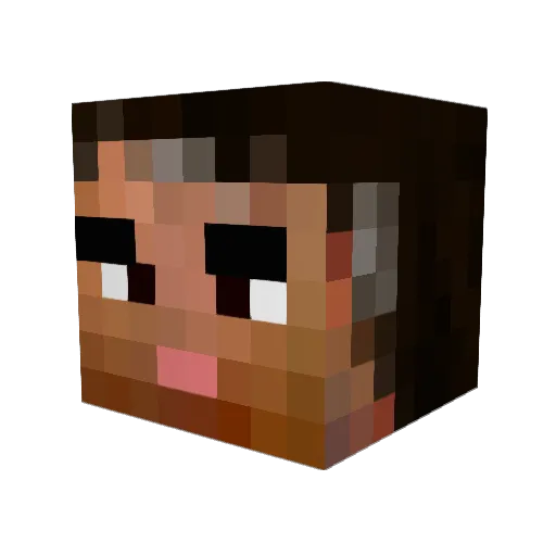 Iank5697 Minecraft avatar head, 3D render