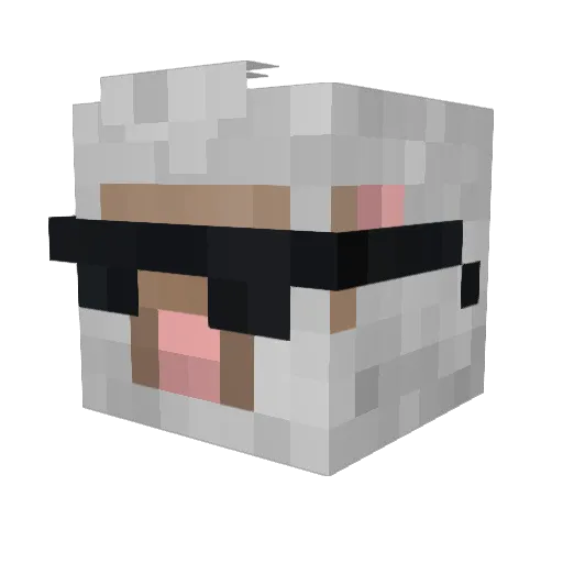 Iascelles Minecraft avatar head, 3D render