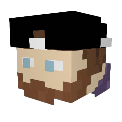 Iason_Bec Minecraft avatar head, 3D render