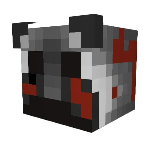 Iaund Minecraft avatar head, 3D render