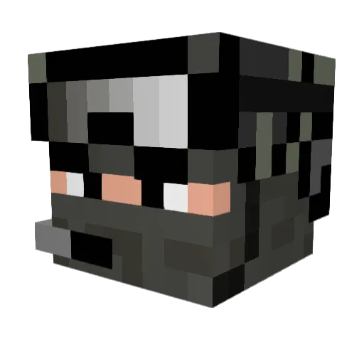 Ib3009 Minecraft avatar head, 3D render