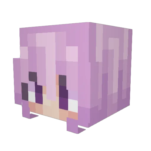 Ibarada Minecraft avatar head, 3D render