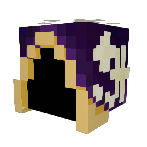 Iberi Minecraft avatar head, 3D render