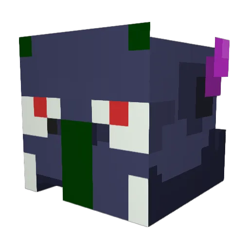 IbiEM Minecraft avatar head, 3D render