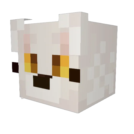 Ibis_Wolfie Minecraft avatar head, 3D render