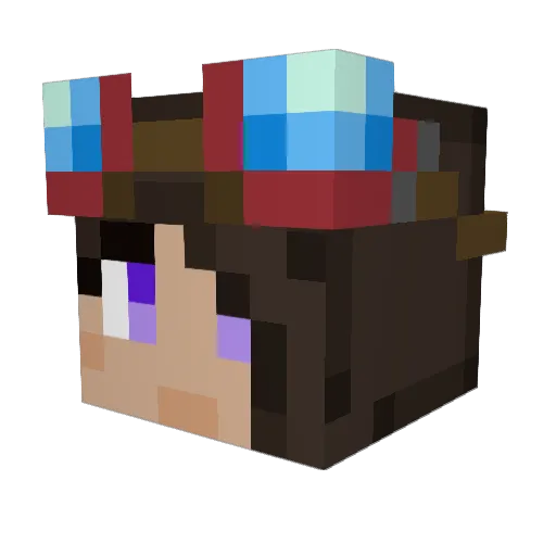 Ibjor1 Minecraft avatar head, 3D render