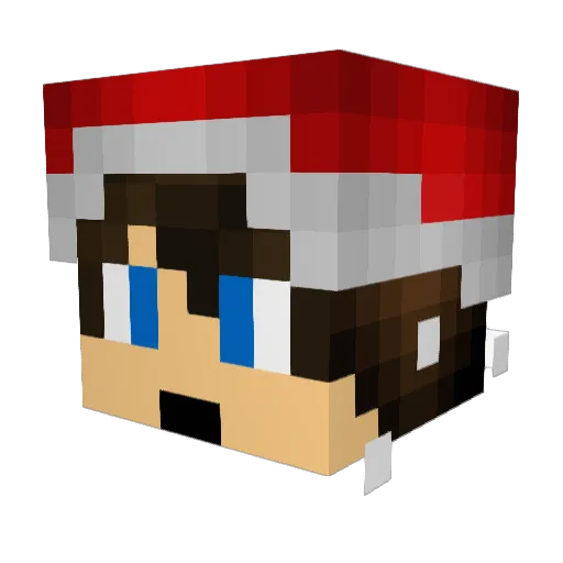 IbluebaronI Minecraft avatar head, 3D render