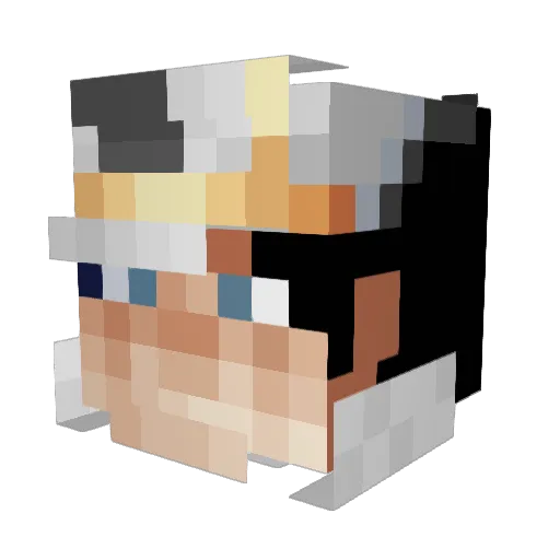 Ibmthi Minecraft avatar head, 3D render