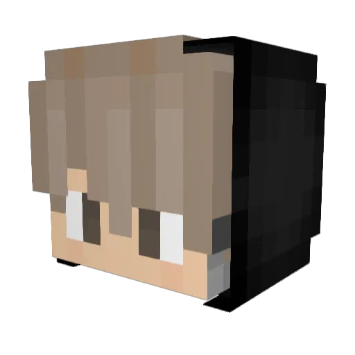 IbnuMC Minecraft avatar head, 3D render