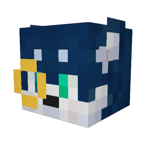 Ibnu_UK Minecraft avatar head, 3D render