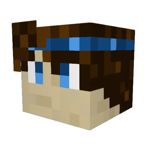 Ibo030 Minecraft avatar head, 3D render