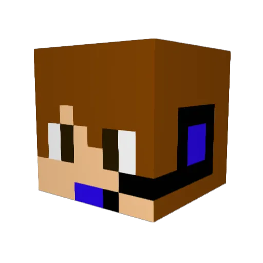 IboZz_HD Minecraft avatar head, 3D render