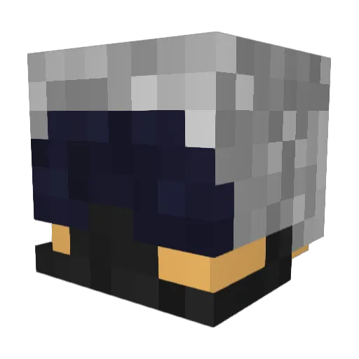 Ibonillo_6 Minecraft avatar head, 3D render
