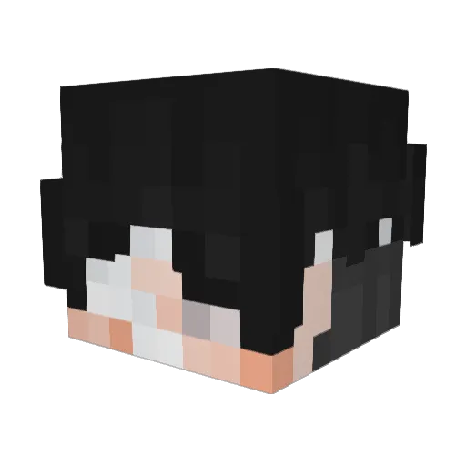 IbraDara Minecraft avatar head, 3D render