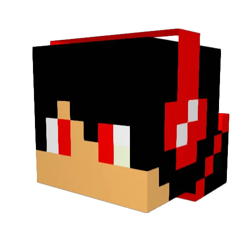IbrahimBarham Minecraft avatar head, 3D render