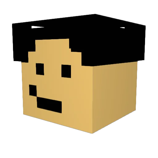 IbrahimIb Minecraft avatar head, 3D render