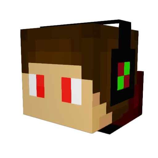 IbrahimSAlMajed Minecraft avatar head, 3D render