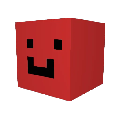 Ibrouch Minecraft avatar head, 3D render